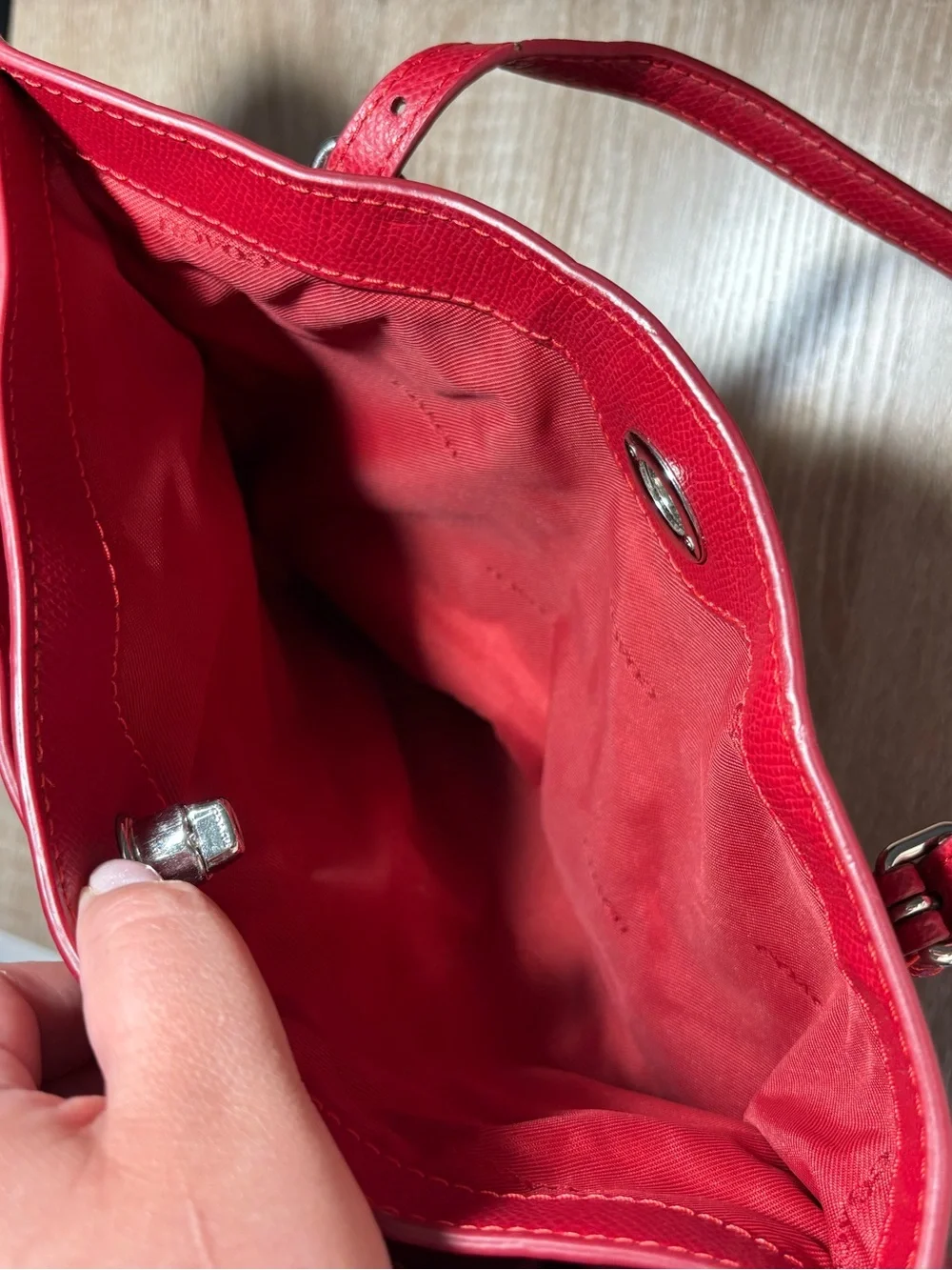 Coach Scarlet Crossgrain Leather Turnlock Tote